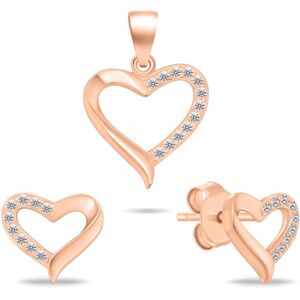 Brilio Silver Pozlátený set šperkov Srdiečka so zirkónmi SET270R (prívesok, náušnice) Brilio Silver Pozlátený set šperkov Srdiečka so zirkónmi SET270R (prívesok, náušnice)