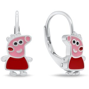 Brilio Silver Dievčenské strieborné náušnice Prasiatko Peppa EA1269W Brilio Silver Dievčenské strieborné náušnice Prasiatko Peppa EA1269W