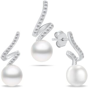 Brilio Silver Štýlový set šperkov so zirkónmi a perlami SET269W (prívesok, náušnice) Brilio Silver Štýlový set šperkov so zirkónmi a perlami SET269W (prívesok, náušnice)