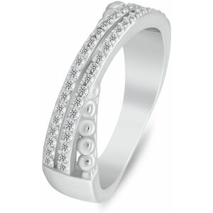 Brilio Silver Elegantný strieborný prsteň s kubickými zirkónmi RI158W 50 mm Brilio Silver Elegantný strieborný prsteň s kubickými zirkónmi RI158W 50 mm