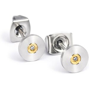 Boccia Titanium Pozlátené titánové náušnice s diamantom 0545-02 Boccia Titanium Pozlátené titánové náušnice s diamantom 0545-02