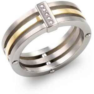 Boccia Titanium Pozlátený titánový prsteň s diamantmi 0126-02 53 mm Boccia Titanium Pozlátený titánový prsteň s diamantmi 0126-02 53 mm
