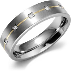 Boccia Titanium Snubný titánový prsteň s diamantmi 0101-19 57 mm Boccia Titanium Snubný titánový prsteň s diamantmi 0101-19 57 mm