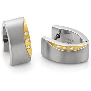 Boccia Titanium Titánové náušnice s pravými diamantmi 05002-04 Boccia Titanium Titánové náušnice s pravými diamantmi 05002-04