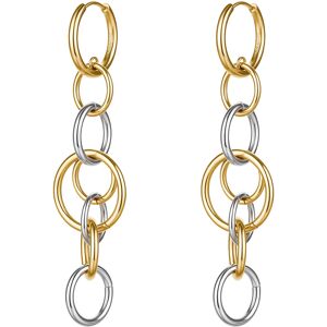 Brosway Moderné visiace bicolor náušnice z ocele Aura BAU29 Brosway Moderné visiace bicolor náušnice z ocele Aura BAU29
