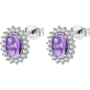 Brosway Elegantné strieborné náušnice s ametystom Fancy Magic Purple FMP129 Brosway Elegantné strieborné náušnice s ametystom Fancy Magic Purple FMP129