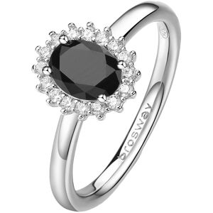 Brosway Elegantný strieborný prsteň Fancy Mystery Black FMB75 54 mm Brosway Elegantný strieborný prsteň Fancy Mystery Black FMB75 54 mm