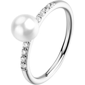 Brosway Elegantný strieborný prsteň so zirkónmi a perlou Fancy Infinite White FIW177 54 mm Brosway Elegantný strieborný prsteň so zirkónmi a perlou Fancy Infinite White FIW177 54 mm