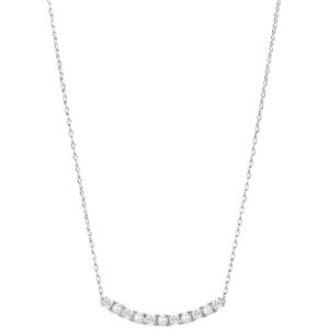 Brosway Nežný strieborný náhrdelník so zirkónmi a perlami Infinite White Fancy FIW171 Brosway Nežný strieborný náhrdelník so zirkónmi a perlami Infinite White Fancy FIW171