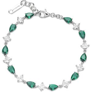 Brosway Oslnivý strieborný náramok so zirkónmi Fancy Life Green FLG111 Brosway Oslnivý strieborný náramok so zirkónmi Fancy Life Green FLG111
