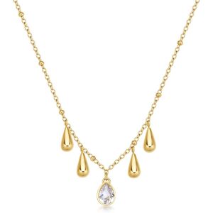 Brosway Pozlátený dámsky náhrdelník s príveskami Tear Drop Perfect BPC39 Brosway Pozlátený dámsky náhrdelník s príveskami Tear Drop Perfect BPC39