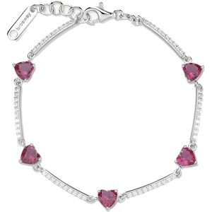 Brosway Romantický strieborný náramok Fancy Passion Ruby FPR118 Brosway Romantický strieborný náramok Fancy Passion Ruby FPR118