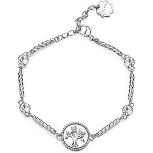 Brosway Dámsky oceľový náramok s kryštálmi Strom života Chakra BHKB156 Brosway Dámsky oceľový náramok s kryštálmi Strom života Chakra BHKB156