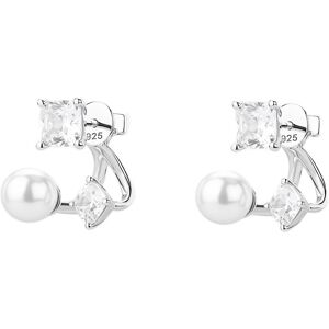 Brosway Strieborné náušnice so syntetickou perlou Fancy Infinite White FIW174 Brosway Strieborné náušnice so syntetickou perlou Fancy Infinite White FIW174
