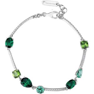 Brosway Strieborný náramok so zelenými kubickými zirkónmi Fancy Life Green FLG151 Brosway Strieborný náramok so zelenými kubickými zirkónmi Fancy Life Green FLG151
