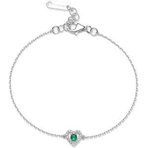 Brosway Strieborný náramok Srdiečko so zirkónmi Life Green Fancy FLG126 Brosway Strieborný náramok Srdiečko so zirkónmi Life Green Fancy FLG126