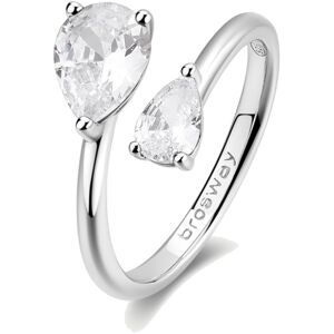 Brosway Strieborný otvorený prsteň Infinite White Fancy FIW118 54 mm Brosway Strieborný otvorený prsteň Infinite White Fancy FIW118 54 mm
