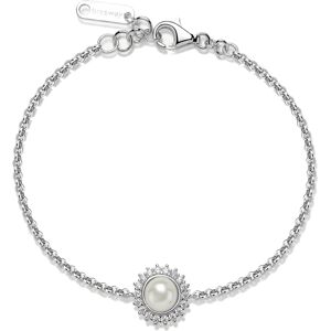 Brosway Trblietavý strieborný náramok s perlou Infinite White Fancy FIW138 Brosway Trblietavý strieborný náramok s perlou Infinite White Fancy FIW138
