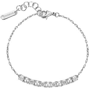 Brosway Strieborný náramok so zirkónmi a umelými perlami Infinite White Fancy FIW172 Brosway Strieborný náramok so zirkónmi a umelými perlami Infinite White Fancy FIW172