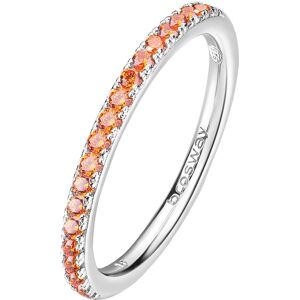 Brosway Trblietavý strieborný prsteň Fancy Vitamín Orange FVO20 50 mm Brosway Trblietavý strieborný prsteň Fancy Vitamín Orange FVO20 50 mm