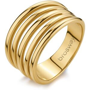 Brosway Viacvrstvový pozlátený prsteň z ocele Aura BAU34 56 mm Brosway Viacvrstvový pozlátený prsteň z ocele Aura BAU34 56 mm