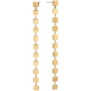Calvin Klein Dlhé pozlátené náušnice Geometric 35000844 Calvin Klein Dlhé pozlátené náušnice Geometric 35000844
