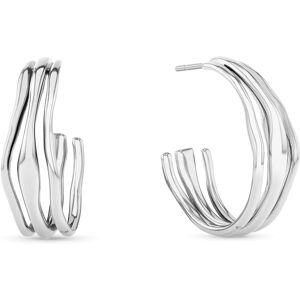 Calvin Klein Oceľové polkruhové náušnice CK Wavy 35000720 Calvin Klein Oceľové polkruhové náušnice CK Wavy 35000720