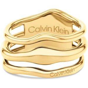 Calvin Klein Módny dámsky prsteň z pozlátenej ocele CK Wavy 35000723 56 mm Calvin Klein Módny dámsky prsteň z pozlátenej ocele CK Wavy 35000723 56 mm