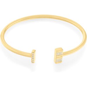 Calvin Klein Módny pozlátený pevný náramok s kryštálmi 35000368 Calvin Klein Módny pozlátený pevný náramok s kryštálmi 35000368