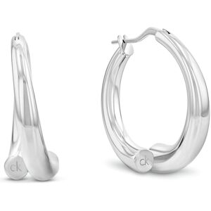 Calvin Klein Oceľové kruhové náušnice Spiral 35000768 Calvin Klein Oceľové kruhové náušnice Spiral 35000768