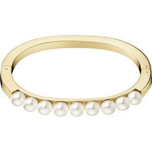 Calvin Klein Pevný pozlátený náramok s perličkami Circling KJAKJD14010 5,4 x 4,3 cm - XS Calvin Klein Pevný pozlátený náramok s perličkami Circling KJAKJD14010 5,4 x 4,3 cm - XS
