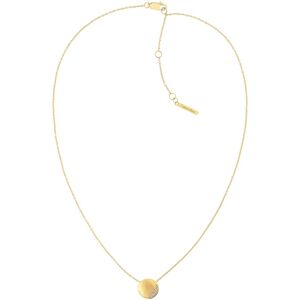 Calvin Klein Slušivý pozlátený náhrdelník s kryštálmi Minimal 35000144 Calvin Klein Slušivý pozlátený náhrdelník s kryštálmi Minimal 35000144