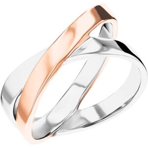 Calvin Klein Štýlový bicolor prsteň z ocele Elliptical 35000854 56 mm Calvin Klein Štýlový bicolor prsteň z ocele Elliptical 35000854 56 mm