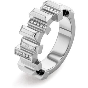 Calvin Klein Štýlový oceľový prsteň s kryštálmi Luster 35000322 56 mm Calvin Klein Štýlový oceľový prsteň s kryštálmi Luster 35000322 56 mm