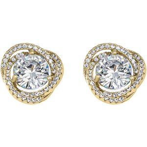 CRYSTalp Elegantné pozlátené náušnice s kryštálmi Ray 42334.G CRYSTalp Elegantné pozlátené náušnice s kryštálmi Ray 42334.G