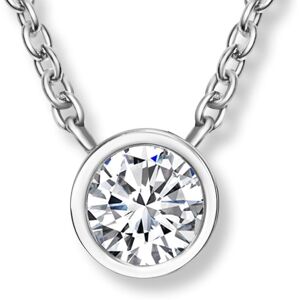 CRYSTalp Minimalistický oceľový náhrdelník s kryštálom Soliter 30398.CRY.E CRYSTalp Minimalistický oceľový náhrdelník s kryštálom Soliter 30398.CRY.E