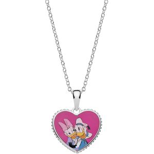 Disney Romantický strieborný náhrdelník Donald and Daisy Duck CS00025SL-P (retiazka, prívesok) Disney Romantický strieborný náhrdelník Donald and Daisy Duck CS00025SL-P (retiazka, prívesok)