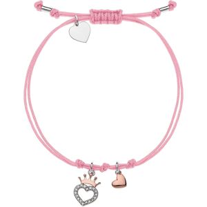 Disney Ružový textilný náramok Princess BS00013TL.CS Disney Ružový textilný náramok Princess BS00013TL.CS