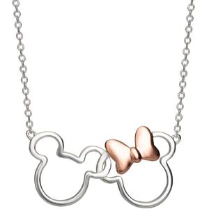 Disney Slušivý strieborný bicolor náhrdelník Mickey and Minnie Mouse N902594TL-18 Disney Slušivý strieborný bicolor náhrdelník Mickey and Minnie Mouse N902594TL-18