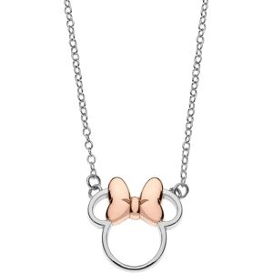 Disney Slušivý strieborný bicolor náhrdelník Minnie Mouse N900521TL-16 Disney Slušivý strieborný bicolor náhrdelník Minnie Mouse N900521TL-16