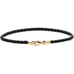 Daniel Wellington Čierny pletený kožený náramok Sheffield Daniel DW004017 18,5 cm Daniel Wellington Čierny pletený kožený náramok Sheffield Daniel DW004017 18,5 cm