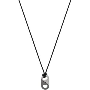 Emporio Armani Čierny pánsky náhrdelník Eagle Logo EGS3170040 Emporio Armani Čierny pánsky náhrdelník Eagle Logo EGS3170040