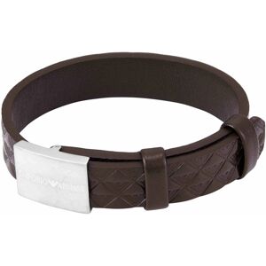 Emporio Armani Pánsky kožený náramok Eagle Logo EGS3135040 Emporio Armani Pánsky kožený náramok Eagle Logo EGS3135040