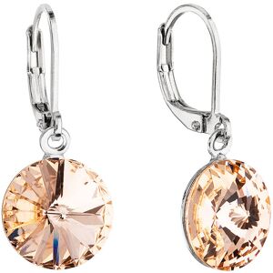 Evolution Group Slušivé visiace náušnice s kryštálmi Swarovski 51078.3 light peach Evolution Group Slušivé visiace náušnice s kryštálmi Swarovski 51078.3 light peach