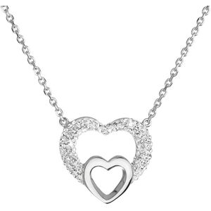 Evolution Group Strieborný náhrdelník srdce s kryštálmi Swarovski 32032.1 Evolution Group Strieborný náhrdelník srdce s kryštálmi Swarovski 32032.1