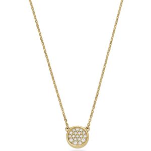 Fossil Elegantný pozlátený náhrdelník so zirkónmi JOF00961710 Fossil Elegantný pozlátený náhrdelník so zirkónmi JOF00961710