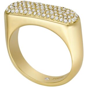 Fossil Elegantný pozlátený prsteň s kryštálmi Vintage Twist JF04585710 49 mm Fossil Elegantný pozlátený prsteň s kryštálmi Vintage Twist JF04585710 49 mm