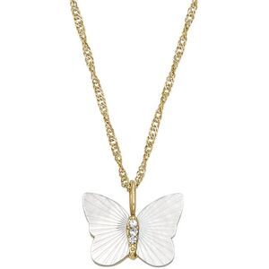 Fossil Krásny pozlátený náhrdelník Radiant Wings JF04424710 Fossil Krásny pozlátený náhrdelník Radiant Wings JF04424710