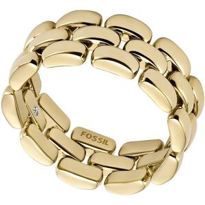 Fossil Štýlový dámsky prsteň z pozlátenej ocele Arden JF04785710 48 mm Fossil Štýlový dámsky prsteň z pozlátenej ocele Arden JF04785710 48 mm