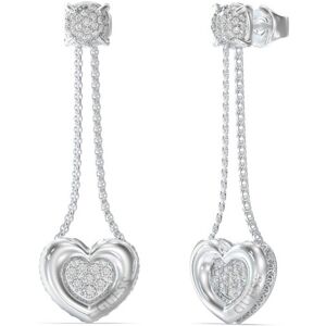 Guess Jedinečné visiace náušnice s kryštálmi LOVE JUBE05462JWRHT/U Guess Jedinečné visiace náušnice s kryštálmi LOVE JUBE05462JWRHT/U